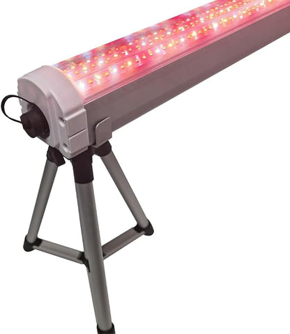 RDJ Bouns 150W Under Canopy LED Grow Light Bars with Far Red, 4-Pack 48 Inch Dimmable, 100-277 Volt 2.7-3.0 umol/J, 8 Adjustable Brackets, 1 Power Cord and 4 Extension Cables, IP65 Waterproof
