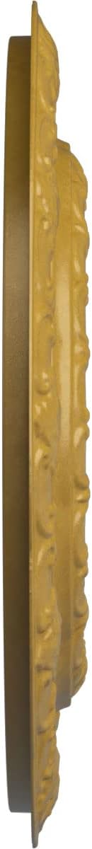 Ekena Millwork CM15LIIGS 15-3/8" x 7" x 1" Lisbon Ceiling Medallion, Iridescent Gold