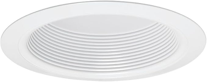 Juno VuLite 6" Recessed Light Trim, Air-Loc and Wet Rated Recessed Lighting Trim for New Construction and Remodel, Downlight Baffle Trim with Torsion Springs, Fits IC23, IC22, IC22R Can Light Housings