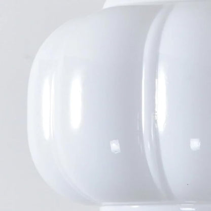 Milk White Glass Pendant Light Vintage Schoolhouse Lighting Opal Glass Chandelier Traditional Black Semi Flush Mount Ceiling Light for Bedroom Kitchen Dining Room