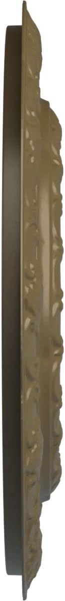 Ekena Millwork CM15LIMMF 15-3/8" x 7" x 1" Lisbon Ceiling Medallion, Mississippi Mud