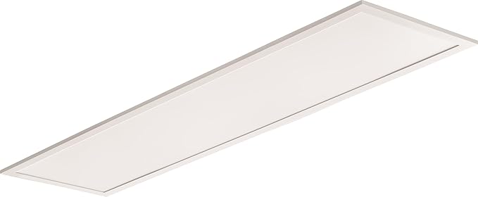 Lithonia Lighting CPX 1x4 LED Flat Panel Light, 1 Ft. x 4 Ft. LED Light Panel, Ceiling Lighting Fixture, 2500/3200/4000 Adjustable Lumens, 3500K/4000K/5000K Switchable CCT, Smooth Satin Lens (4-Pack)