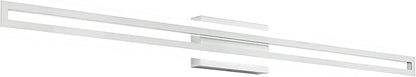 SOLFART Bathroom Vanity Light Fixtures 48 Inch Led Brushed Nickel Bathroom Light Fixtures 6000K