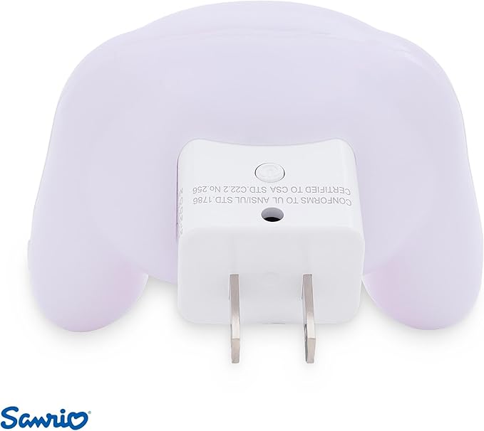Ukonic Sanrio Cinnamoroll Face Plug-in Nightlight, LED Mood Light