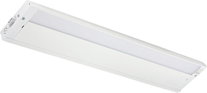 Kichler 4U Series 22" 120V LED Under Cabinet Light in White, 3000K, (22" L x 4.5" W x 1"H), 4U30K22WHT