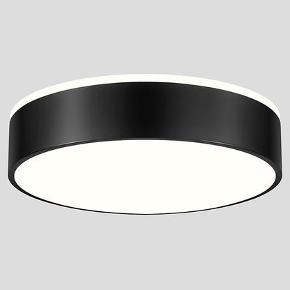 Black Flush Mount Ceiling Lights, Modern Dimmable 5CCT Close to Lighting Fixture, 2700K-6000K LED Round Ceiling Lamp for Bedroom, Bathroom, Dining Room, Living Room-15.8in