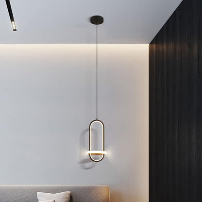 Brikey Black LED Hanging & Pendant Light, Dimmable Lamp for Living Room, Dining Room, Bedside