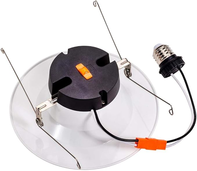 Topaz Round 6 Inch LED Recessed Retrofit Downlight, 8 W, Smooth Trim, 3000K, 90 CRI, White