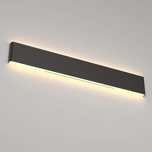 Ralbay 39.3inch Modern Black Vanity Light Fixtures LED Bathroom Wall Light Up and Down Bathroom Lighting Fixtures Warm White Light 3000K