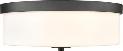 ML Lighting 214102-MB Laphia 13.25" Wide 2-Light Flushmount - Matte Black