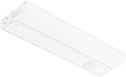 GETINLIGHT 12-inch Hardwired Only 5 Color LED Under Cabinet Lighting, Selectable 2700/3000/4000/5000/6000K, Dimmable, Matte White Finished, ETL Listed, IN-0201-11-WH-5C
