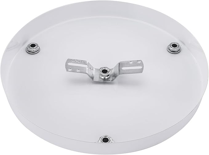 Canomo 10 Inches Chandelier Canopy Pendant Light Canopy Kit Ceiling Light Plate with All Hardware Includes Hook, Cord Grip for Chandelier Pendant Light (White, 10 Inch-3 Holes Light Fitting)
