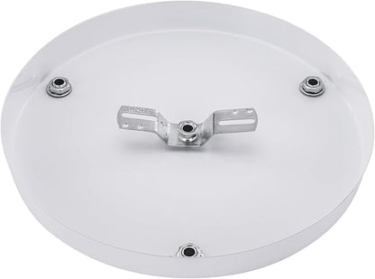 Canomo 10 Inches Chandelier Canopy Pendant Light Canopy Kit Ceiling Light Plate with All Hardware Includes Hook, Cord Grip for Chandelier Pendant Light (White, 10 Inch-3 Holes Light Fitting)