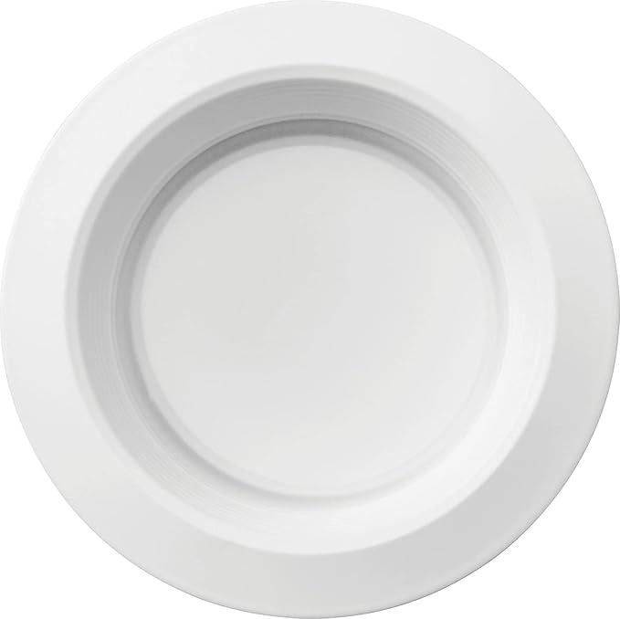 Juno E Series 4" LED Ceiling Light, Baffle Trim Recessed Lighting with 5-in-1 Switchable White Color, 700 Lumens, Wet Rated LED Downlight, Dimmable, White, 1-Pack