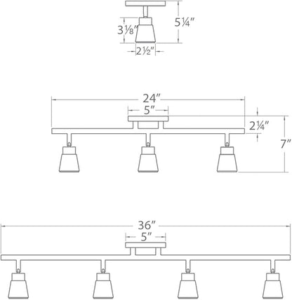 WAC Lighting, Solo 4 Light LED Energy Star Fixed Rail 3000K in White