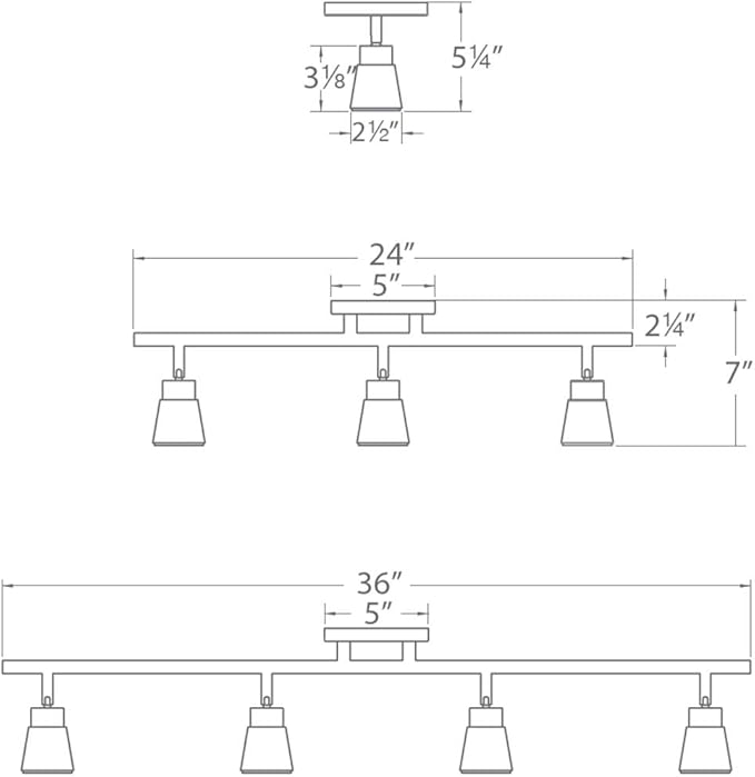 WAC Lighting, Solo 3 Light LED Energy Star Fixed Rail 3000K in Brushed Nickel