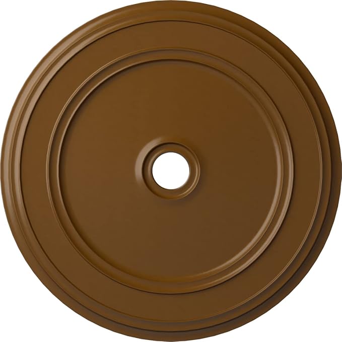 Ekena Millwork CM41CLSTF Classic Ceiling Medallion, 41 1/8"OD x 4"ID x 2 1/8"P, Hand-Painted Smokey Topaz