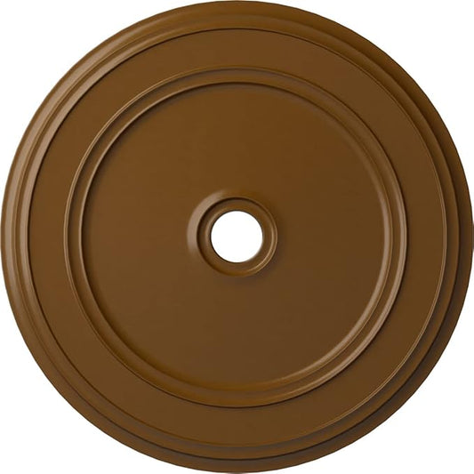 Ekena Millwork CM41CLSTF Classic Ceiling Medallion, 41 1/8"OD x 4"ID x 2 1/8"P, Hand-Painted Smokey Topaz