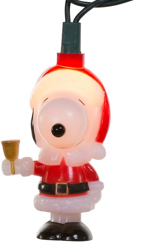 Kurt Adler UL 10-Light Santa Suit Snoopy Light Set