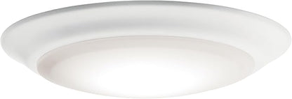 Kichler Horizon 7.4” LED Downlight/Ceiling Light 3000K in White, LED Ceiling Light Fixture for Modern Interiors, 43848WHLED30T