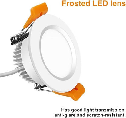 inShareplus 2 Inch LED Recessed Lighting, Downlight Dimmable 3W (35W Equivalent), 5000K Daylight White, CRI80, Recessed Light Fixtures with LED Driver (1 Pack)