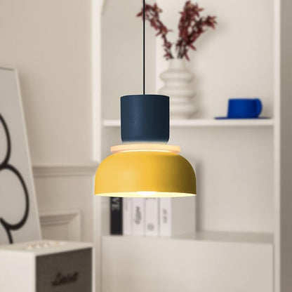 Modern Industrial Pendant Light Macaron Color Barn Style Mid Century Hanging Light Fixture with Aluminum Shade Chandelier Nordic Colorful Ceiling Pendant Lights for Dining Room Kitchen