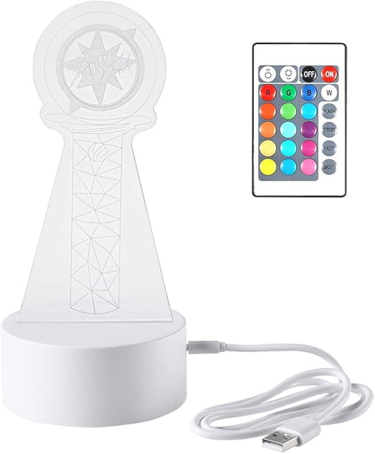WGEEEY Kpop Stray Kids 16 Colors LED USB Acrylic Night Light with Remote Control for Home Room Decoration