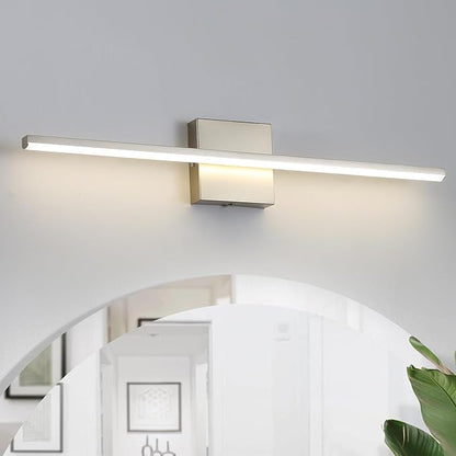 Modern Bathroom Vanity Light 24 Inch, 18W Brushed Nickel Bathroom Light Fixture Over Mirror, Dimmable 5CCT LED Wall Sconce Lighting for Restaurant