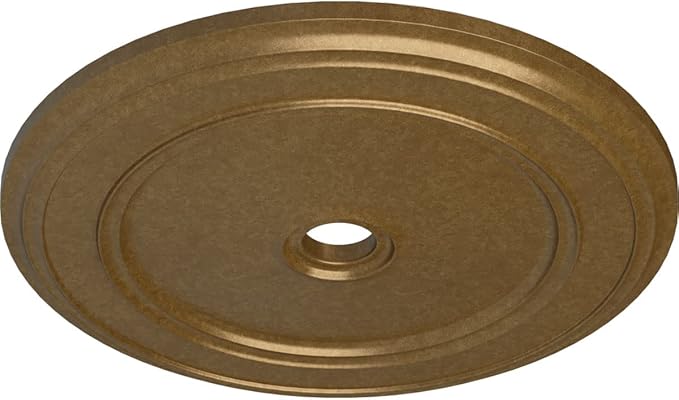 Ekena Millwork CM41CLPAS Classic Ceiling Medallion, Pale Gold, 41 1/8"OD x 4"ID x 2 1/8"P