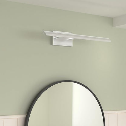 Aipsun 24 inch Dimmable LED Vanity Lights Adjustable Bathroom Light Fixtures Over Mirror Chrome Modern Vanity Lighting(White Light)