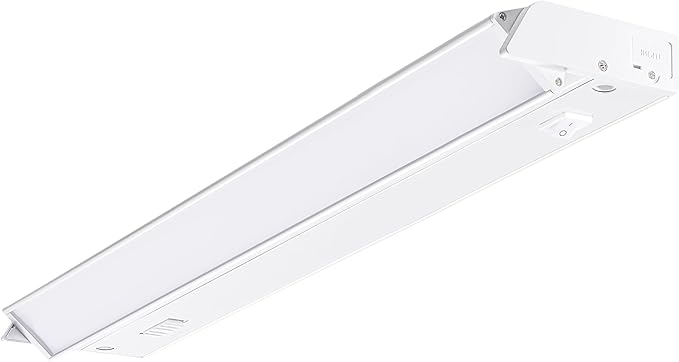 PARMIDA LED Swivel Under Cabinet Lighting, Hardwired or Plug-in Installation, 24 Inch, 14W, 5CCT Color Selectable - 2700K/3000K/4000K/5000K/6000K, Rotatable Lens, Dimmable, Linkable, 120V, 1120LM, ETL