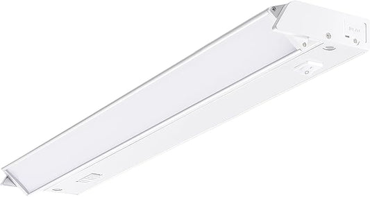 PARMIDA LED Swivel Under Cabinet Lighting, Hardwired or Plug-in Installation, 24 Inch, 14W, 5CCT Color Selectable - 2700K/3000K/4000K/5000K/6000K, Rotatable Lens, Dimmable, Linkable, 120V, 1120LM, ETL