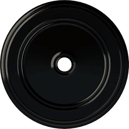 Ekena Millwork CM41CLBPS 41-1/8" x 4" x 2-1/8" Classic Ceiling Medallion, Black Pearl