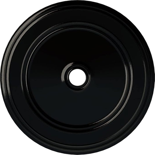 Ekena Millwork CM41CLBPS 41-1/8" x 4" x 2-1/8" Classic Ceiling Medallion, Black Pearl