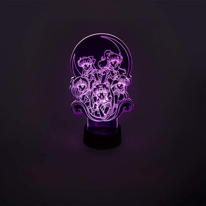 Stunned Mind Sailor Moon Acrylic Lamp LED Lamp [7” x 4.32”], Night Light, Lighting, Illuminate by Just Funky - Sailor Scouts, Prism Powers, Kawaii, Magical Girls, Usagi, “in The Name of The Moon”