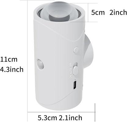 LED Wireless Wall Sconce with 7 Colors Changing, Motion Sensor Light Indoor, 1500mAh Rechargeable Battery Operated Wall Sconces for Bedroom Bedside Hallway Courtyard Doorway (White)