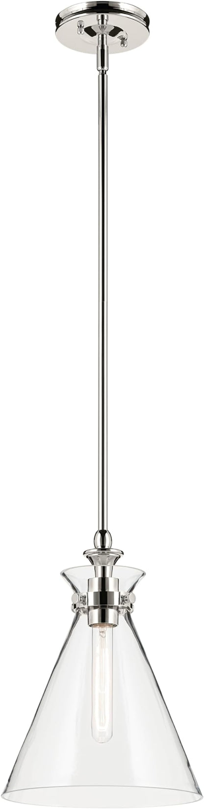 Kichler Larkin 3-Light Linear Pendant Light Fixture with Black Finish for Kitchen Island, Dining Room, and Bedroom Lighting, 42566BK