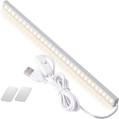 DWEPTU Kitchen Lights Closet Lights LED Light Bar Under Counter Light Fixtures with USB Powered LED Light Bar for Room Under Counter Lighting Work Tables Student Dormitory