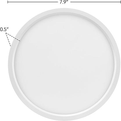Maxxima 7 in. LED Flush Mount Ceiling Light Fixture - 900 Lumens, 5 CCT 2700K-5000K, Round Color Selectable Panel Light, Dimmable, Recessed Can or J-Box Install, Suitable for Bathroom or Shower