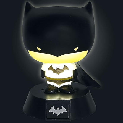 Batman 3D Character Ideal Night Kids Bedrooms, Office & Home | Officially Licensed DC Comics Figurine | Pop Culture Lighting Merchandise, Black