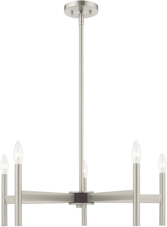 Livex Lighting 5 Lt Brushed Nickel Chandelier
