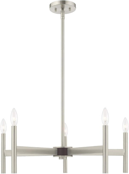 Livex Lighting 5 Lt Brushed Nickel Chandelier