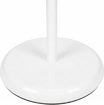 Brightech Sky Dome Double – High Brightness Torchiere Floor Lamp with 2 Reading Lights for Living Rooms, Bedrooms – Replace Halogen Standing Lamps with Efficient LED Office Lighting - Tall White Pole