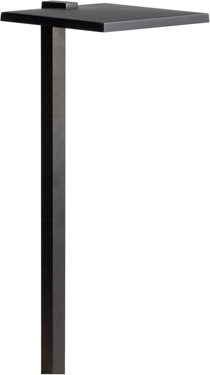 12 Volt 3000K LED 8" Shallow Shade Path Light in Textured Black