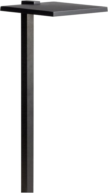 12 Volt 3000K LED 8" Shallow Shade Path Light in Textured Black