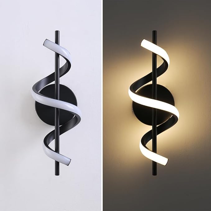 Wall Sconce Set of 2 Wall Lighting Fixture Lamps for Bedroom Living Room LED Warm Light Modern Wall Mounted Lights Hallway Hotel Indoor