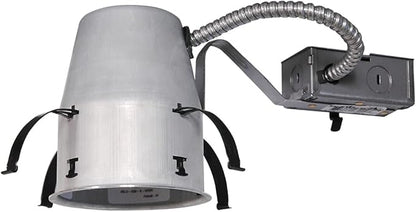 Juno 4" Quick Connect Housing for LED Recessed Lights for Remodel Projects, IC Rated, Air-Loc Sealed LED Recessed Light Housing, Includes Prewired Junction Box for Ceiling Lighting, 6-Pack