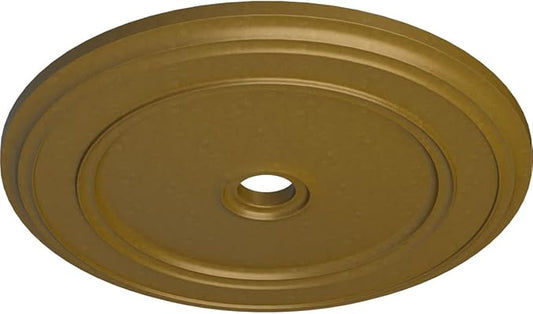 41 1/8"OD x 4"ID x 2 1/8"P Classic Ceiling Medallion (Fits Canopies up to 5 1/2"), Hand-Painted Gold