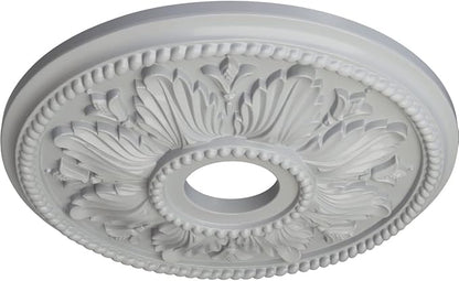 Ekena Millwork CM18ED1FRF Edinburgh Ceiling Medallion, 18 1/8 OD x 3 1/2 ID x 2 3/4 P, Frost
