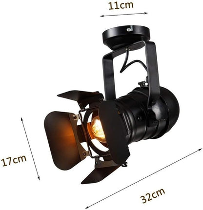 E26 Loft Industrial Ceiling Spots Spotlight Fixture LED Metal Track lamp Ceiling Lights Lamp for Living Room Pub Bar Cafe